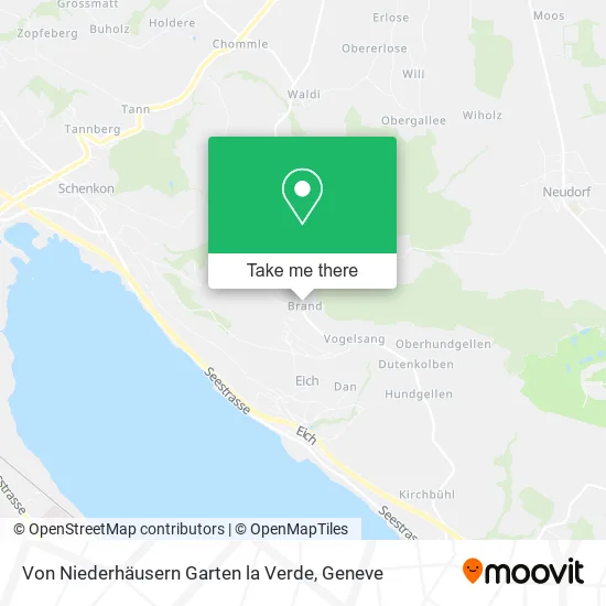 Von Niederhäusern Garten la Verde map