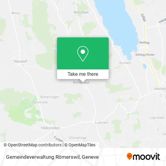 Gemeindeverwaltung Römerswil map