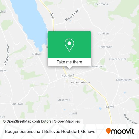 Baugenossenschaft Bellevue Hochdorf map