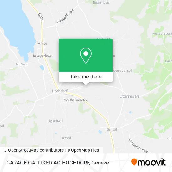 GARAGE GALLIKER AG HOCHDORF map