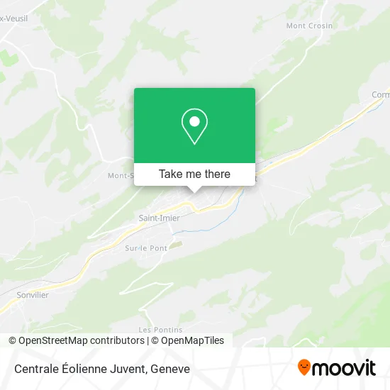 Centrale Éolienne Juvent map