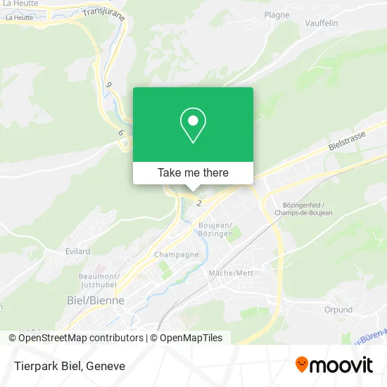 Tierpark Biel map