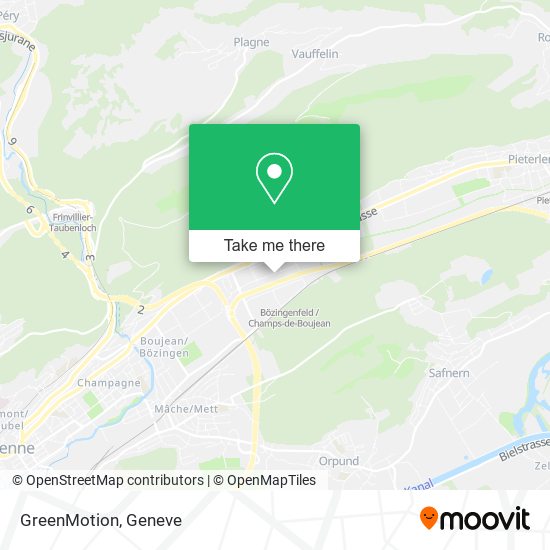 GreenMotion map