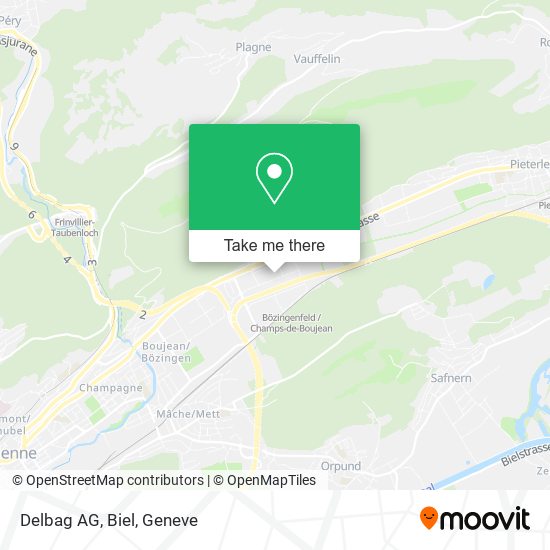 Delbag AG, Biel map