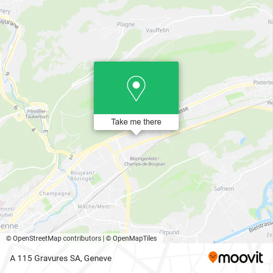 A 115 Gravures SA map