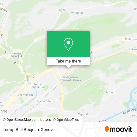 coop Biel Boujean map