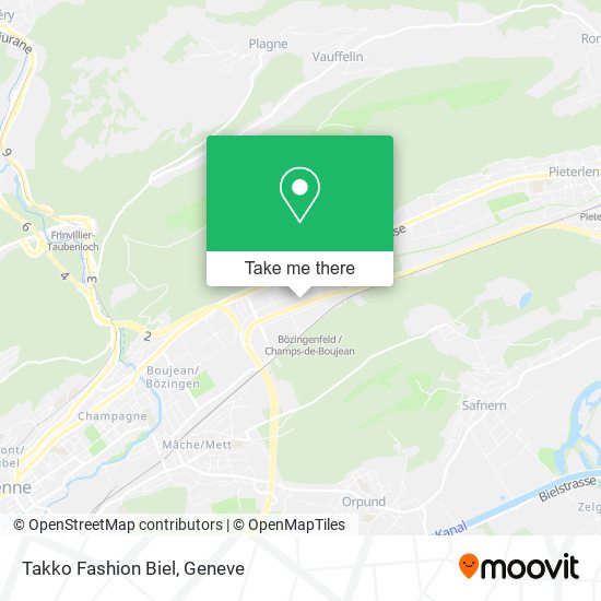 Takko Fashion Biel map