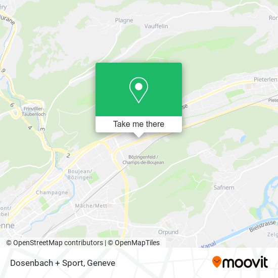 Dosenbach + Sport map