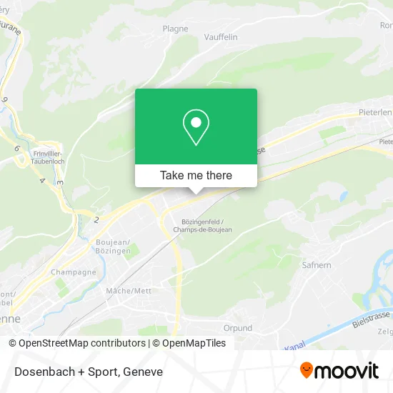 Dosenbach + Sport map