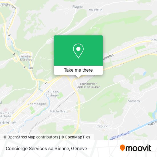 Concierge Services sa Bienne map