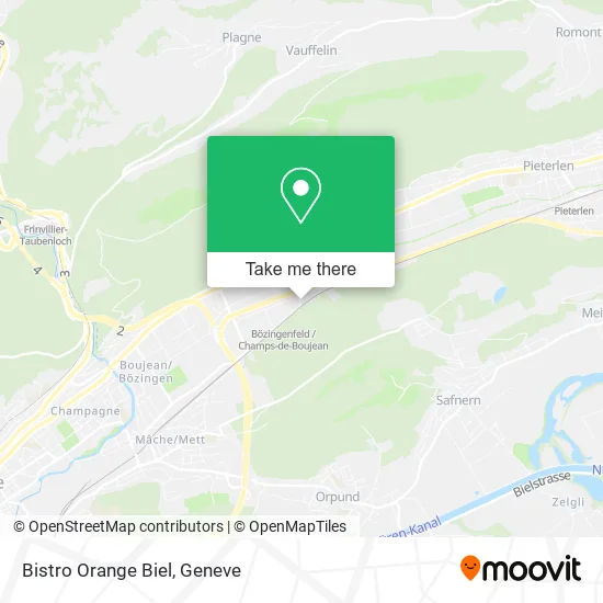 Bistro Orange Biel map