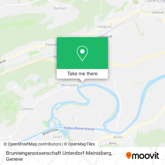 Brunnengenossenschaft Unterdorf-Meinisberg map