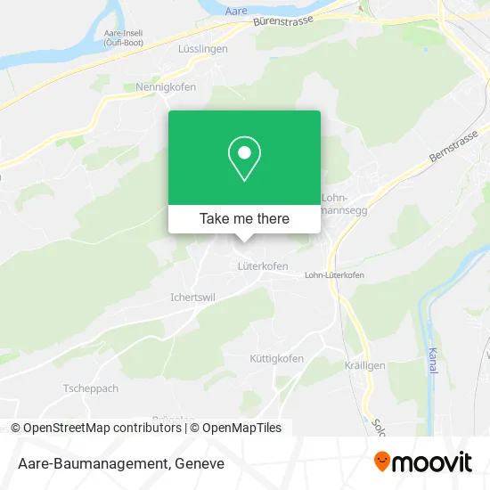 Aare-Baumanagement map