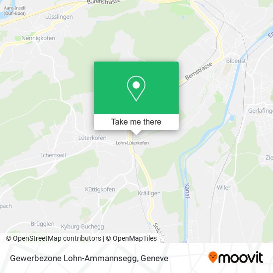 Gewerbezone Lohn-Ammannsegg map