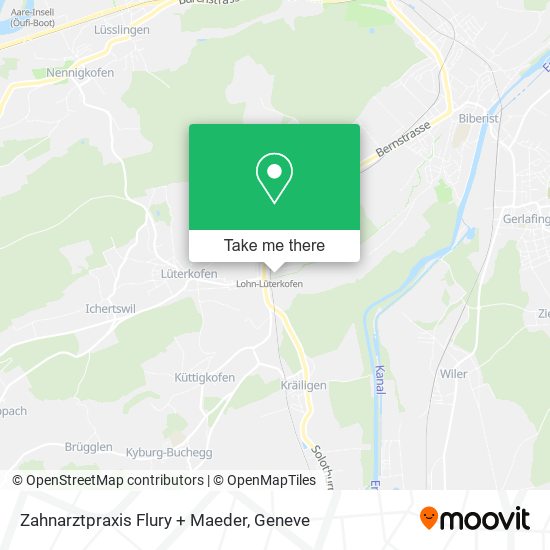 Zahnarztpraxis Flury + Maeder map