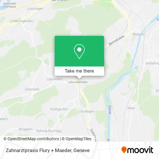 Zahnarztpraxis Flury + Maeder map