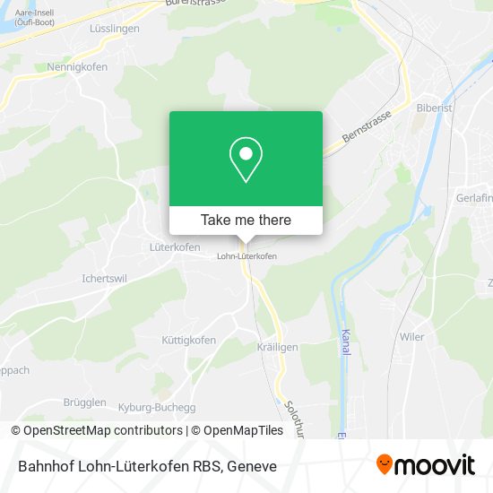 Bahnhof Lohn-Lüterkofen RBS map