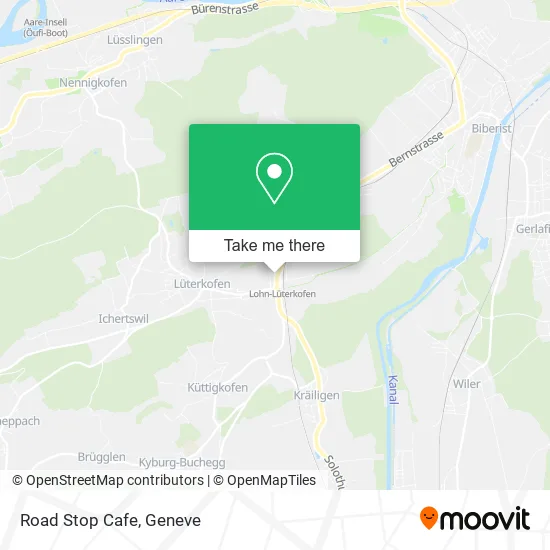 Road Stop Cafe map