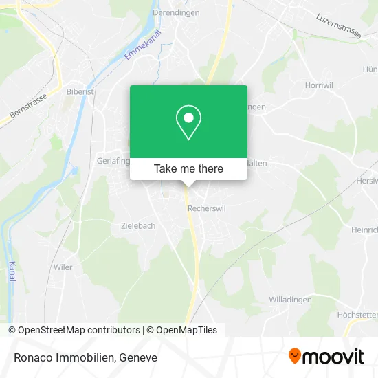 Ronaco Immobilien map