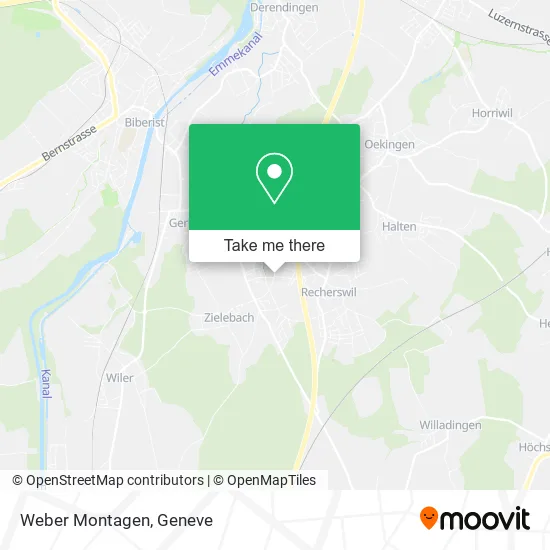 Weber Montagen map