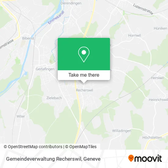 Gemeindeverwaltung Recherswil map