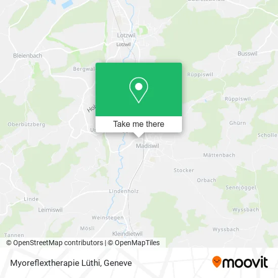 Myoreflextherapie Lüthi map