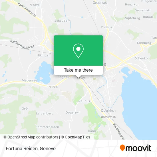 Fortuna Reisen map