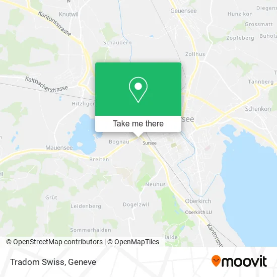 Tradom Swiss map