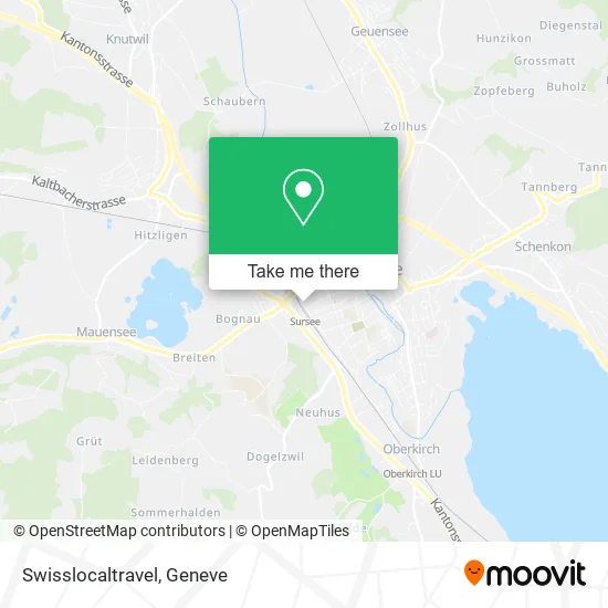 Swisslocaltravel map