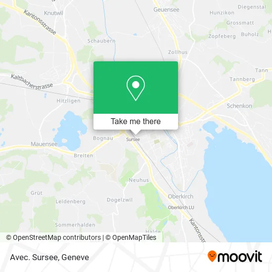 Avec. Sursee map