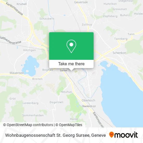 Wohnbaugenossenschaft St. Georg Sursee map