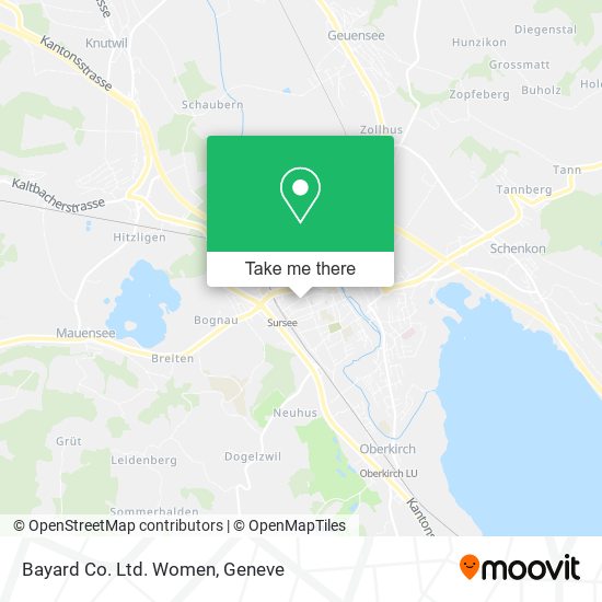 Bayard Co. Ltd. Women map
