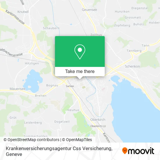 Krankenversicherungsagentur Css Versicherung map