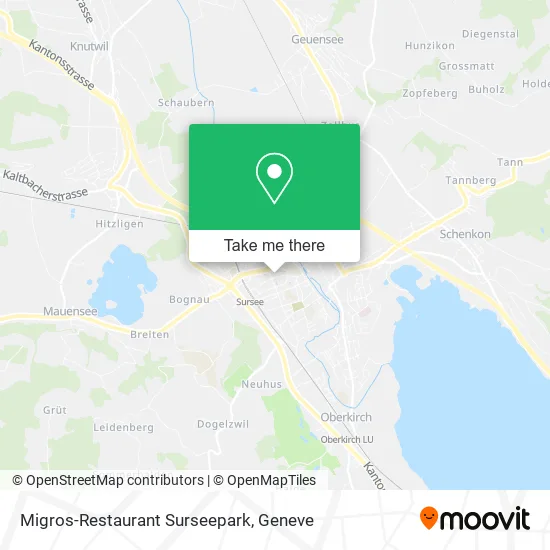 Migros-Restaurant Surseepark plan