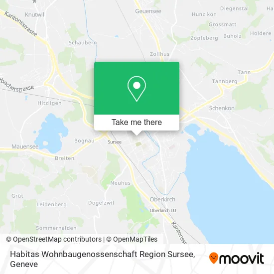 Habitas Wohnbaugenossenschaft Region Sursee map