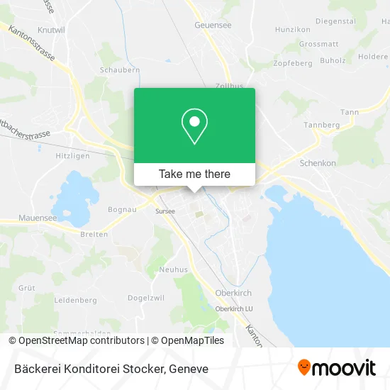 Bäckerei Konditorei Stocker map