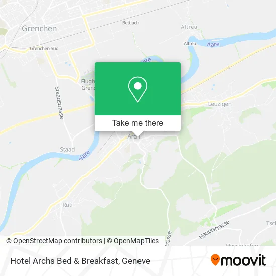 Hotel Archs Bed & Breakfast map