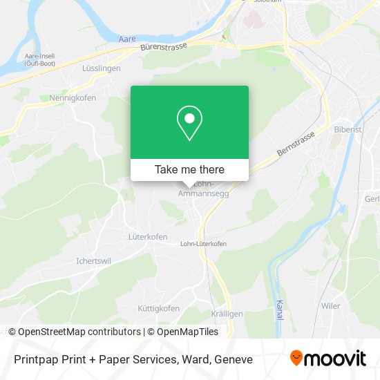 Printpap Print + Paper Services, Ward map