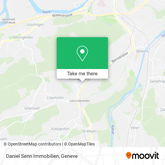 Daniel Senn Immobilien map