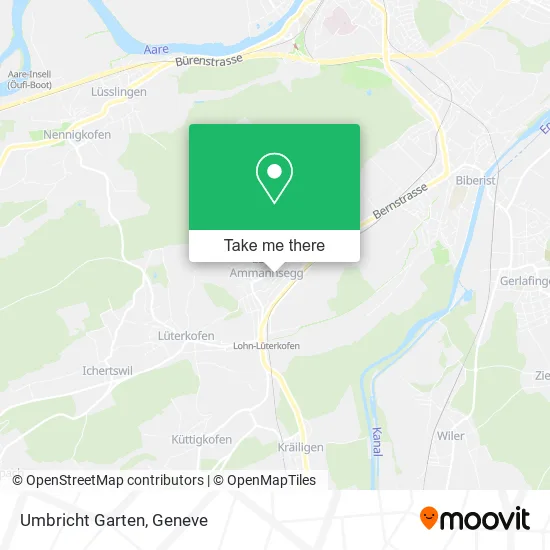 Umbricht Garten map