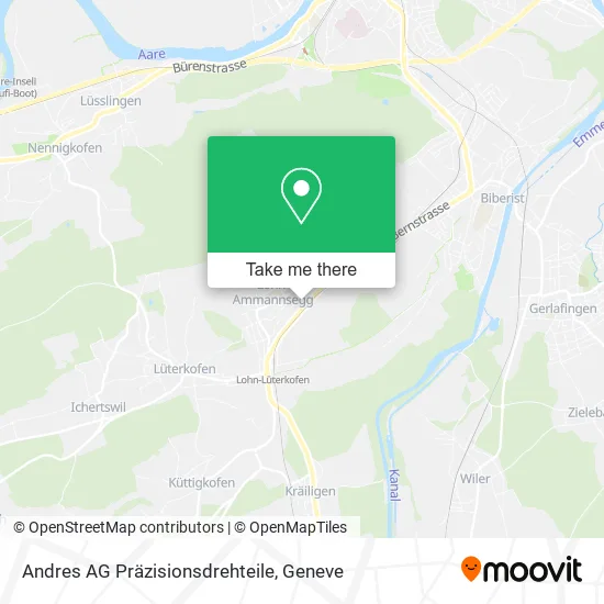 Andres AG Präzisionsdrehteile map