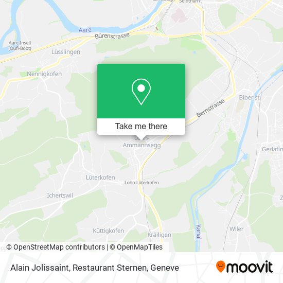 Alain Jolissaint, Restaurant Sternen map