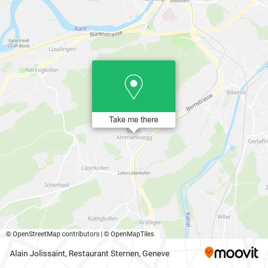 Alain Jolissaint, Restaurant Sternen map