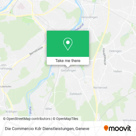 Die Commercio Kdr Dienstleistungen map