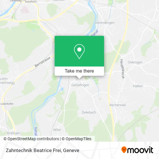 Zahntechnik Beatrice Frei map