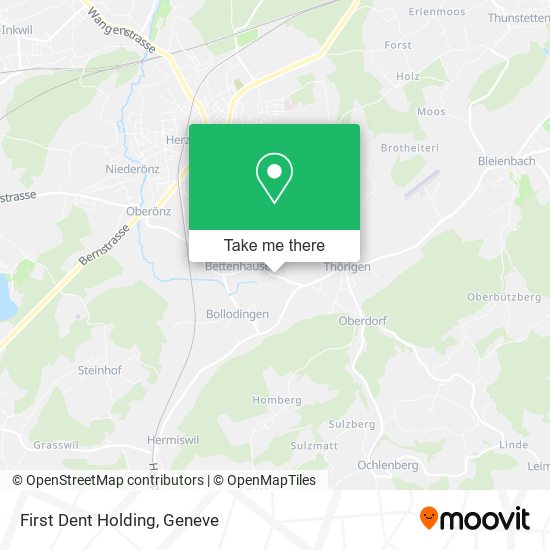 First Dent Holding map