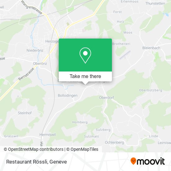 Restaurant Rössli map