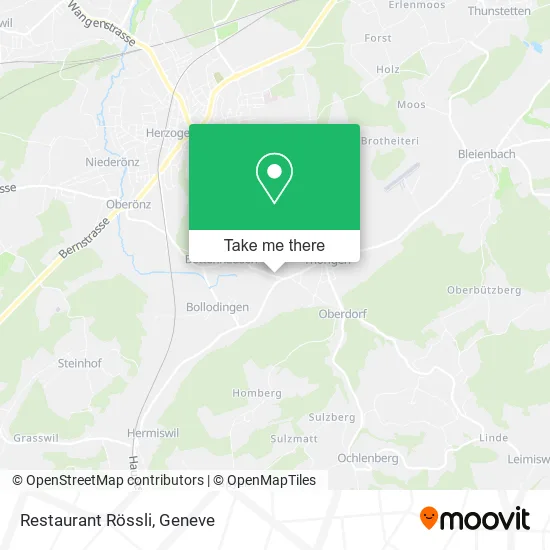Restaurant Rössli map