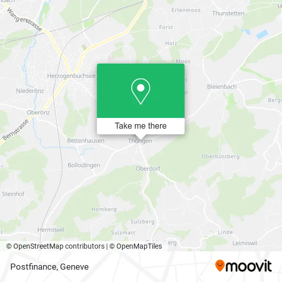 Postfinance map
