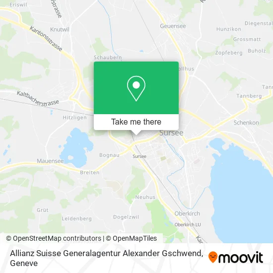 Allianz Suisse Generalagentur Alexander Gschwend map